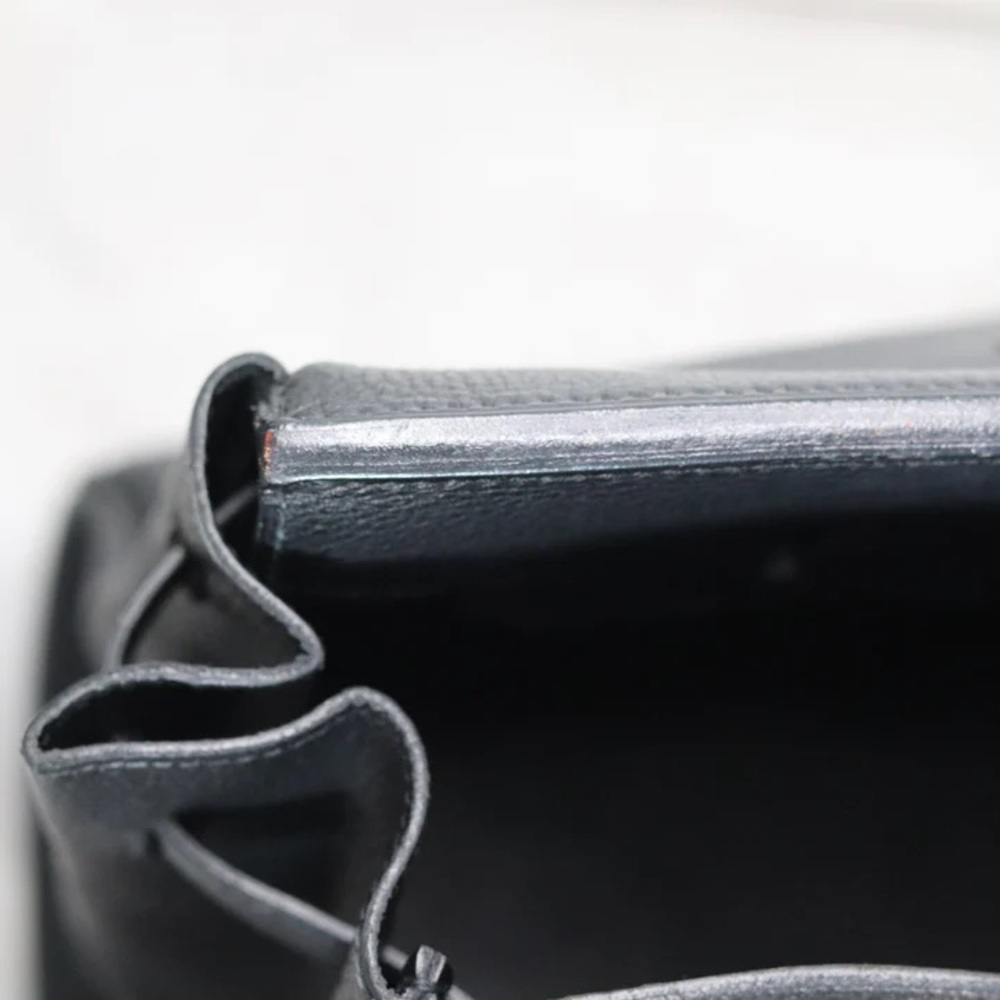 HERMES Birkin 35 Black Handbag Noir Togo‎ with Gold Hardware A Square Engraved - Picture 15 of 16